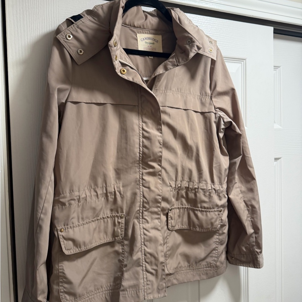 Cambridge Dry Goods Beige Utility Hooded Jacket